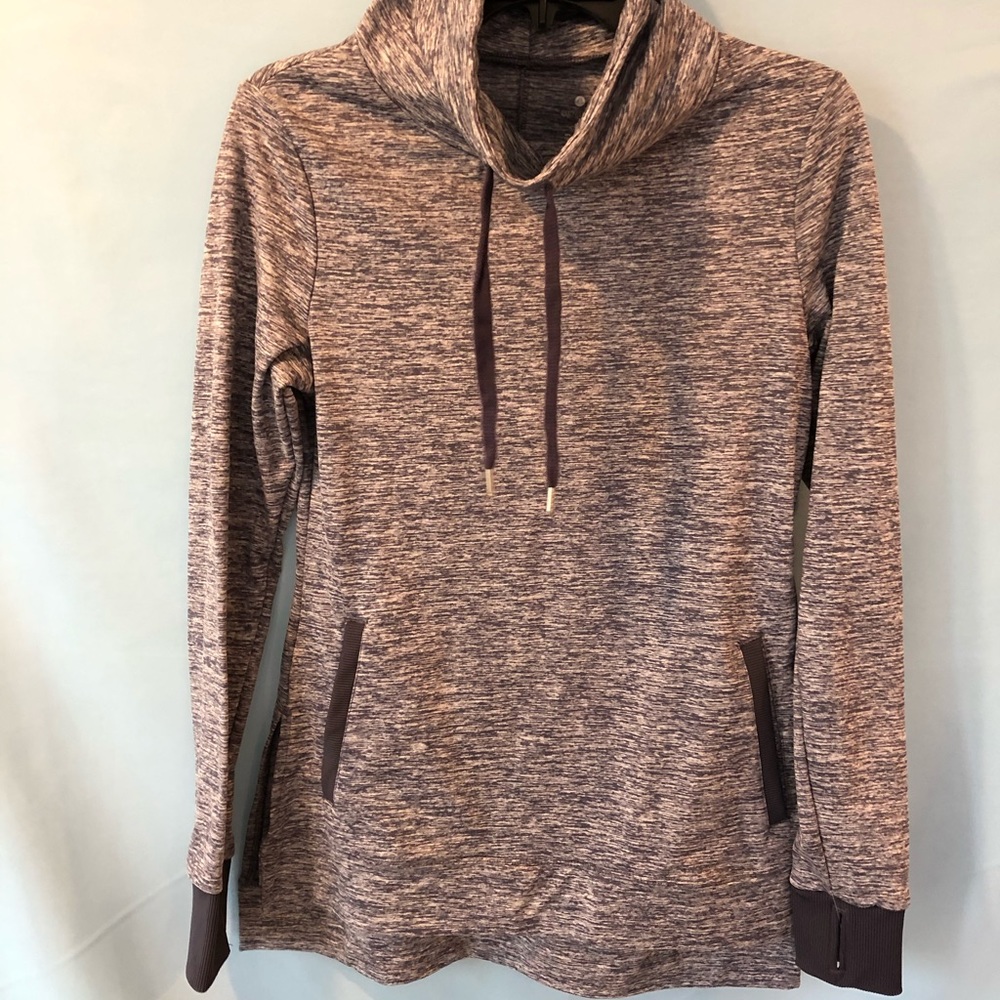 Blueish/purple cowl neck